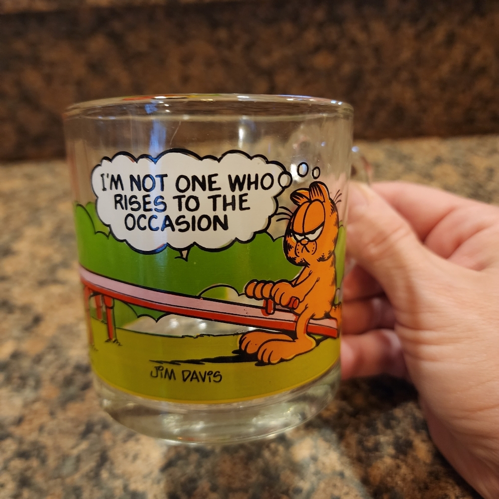 1978 Garfield and Odie Glass McDonald's Mug - Picture 3 of 5